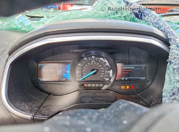 2FMPK4K99LBA24436 2020 FORD EDGE Синий Вид щитка приборов