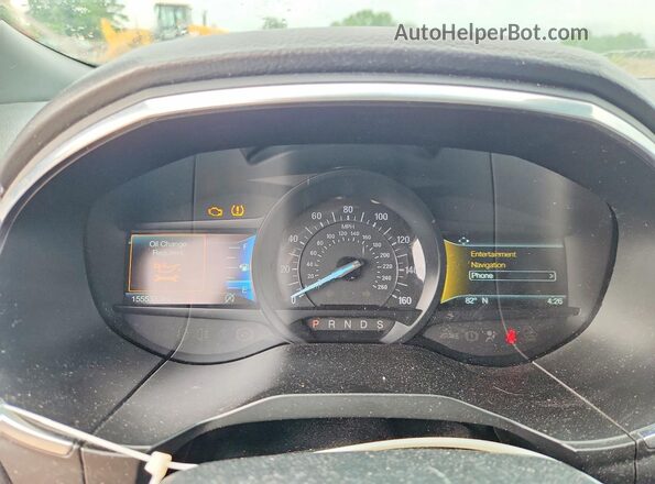 2FMPK4K99LBA75290 2020 FORD EDGE Black Вид щитка приладів
