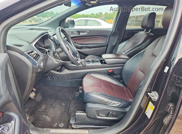 2FMPK4K99LBA75290 2020 FORD EDGE Black Вид салону спереду