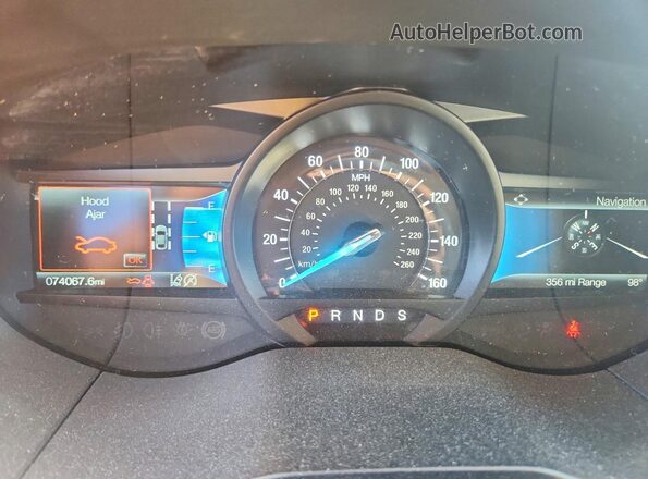 2FMPK4K99MBA20954 2021 FORD EDGE Gray ხელსაწყოთა პანელის ხედი