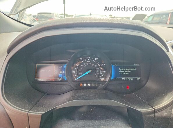 2FMPK4K99NBA42745 2022 FORD EDGE Green Вид щитка приладів