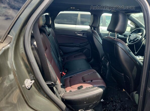 2FMPK4K99NBA42745 2022 FORD EDGE Green Вид задніх сидінь
