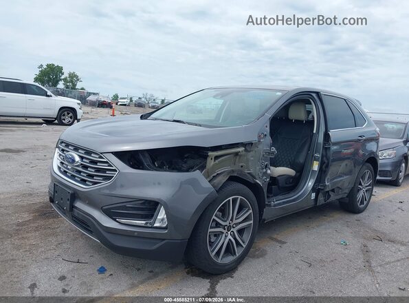 2FMPK4K99RBA08651 2024 FORD EDGE Gray 360 interior view