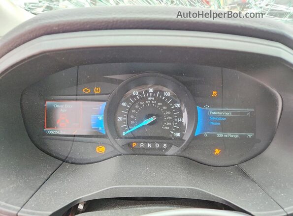 2FMPK4K99RBB27039 2024 FORD EDGE Черный Вид щитка приборов