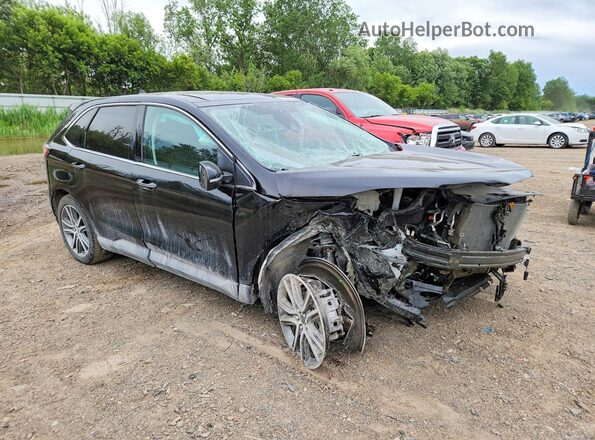 2FMPK4K99RBB27039 2024 FORD EDGE Черный Передняя правая четверть