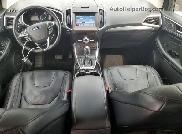 2FMPK4K9XHBB90665 2017 FORD EDGE Gray Առջևի վահանակի տեսք
