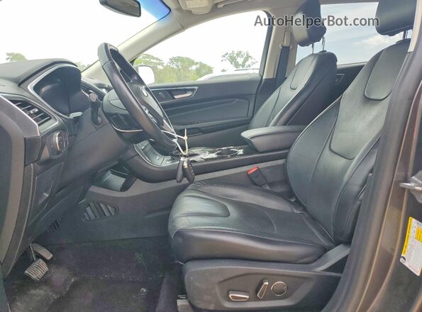 2FMPK4K9XHBB90665 2017 FORD EDGE Gray Սալոնի դիմացի տեսք