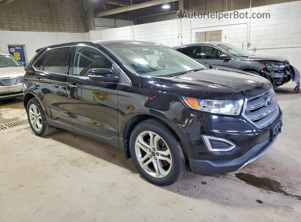 2FMPK4K9XJBB75654 2018 FORD EDGE Black Przód prawy