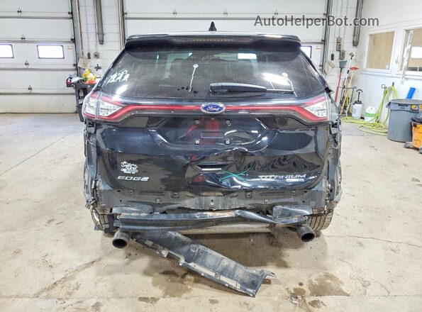 2FMPK4K9XJBB75654 2018 FORD EDGE Black Widok z tyłu