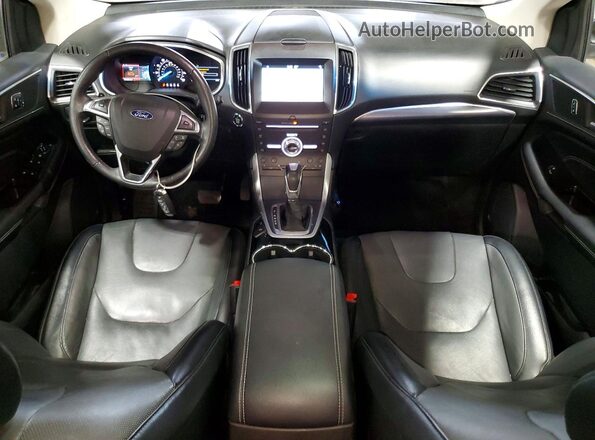 2FMPK4K9XJBB75654 2018 FORD EDGE Black Widok deski rozdzielczej