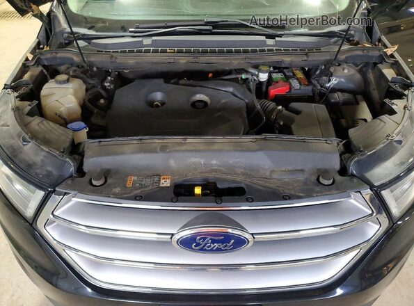 2FMPK4K9XJBB75654 2018 FORD EDGE Black Widok komory silnika