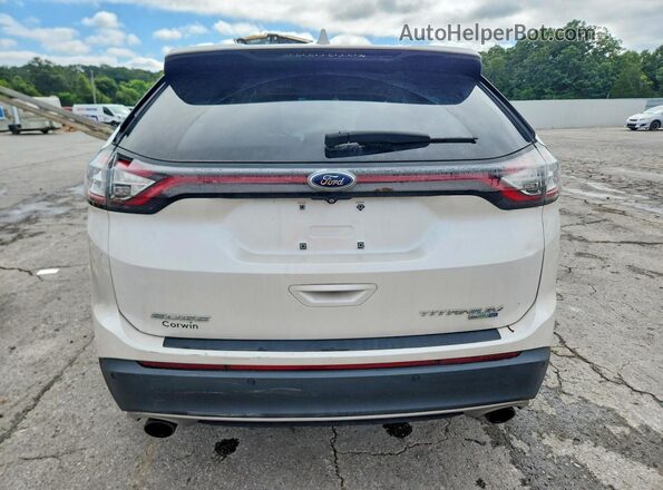 2FMPK4K9XJBB97735 2018 FORD EDGE White Widok z tyłu