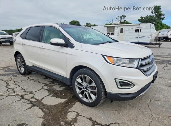 2FMPK4K9XJBB97735 2018 FORD EDGE White Przód prawy