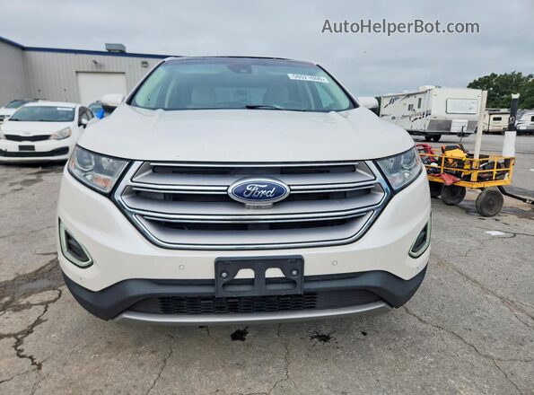 2FMPK4K9XJBB97735 2018 FORD EDGE White Widok z przodu