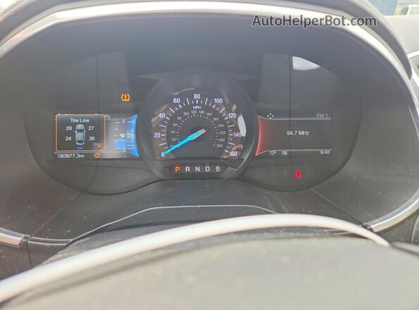 2FMPK4K9XJBB97735 2018 FORD EDGE White Widok zestawu wskaźników