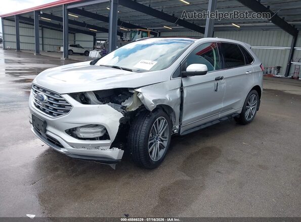 2FMPK4K9XKBB46429 2019 FORD EDGE Silver Vista tres cuartos delantera izquierda