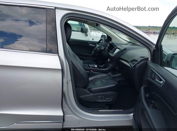 2FMPK4K9XKBB46429 2019 FORD EDGE Silver Vista interior delantera