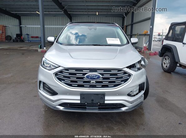 2FMPK4K9XKBB46429 2019 FORD EDGE Silver Vista interior trasera