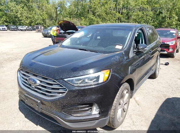 2FMPK4K9XKBC37524 2019 FORD EDGE Black წინა მარცხენა ხედი სამი მეოთხედიდან