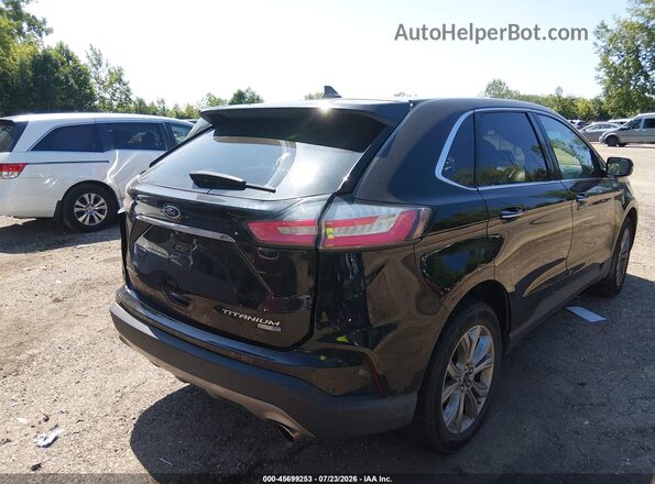 2FMPK4K9XKBC37524 2019 FORD EDGE Black უკანა მარჯვენა