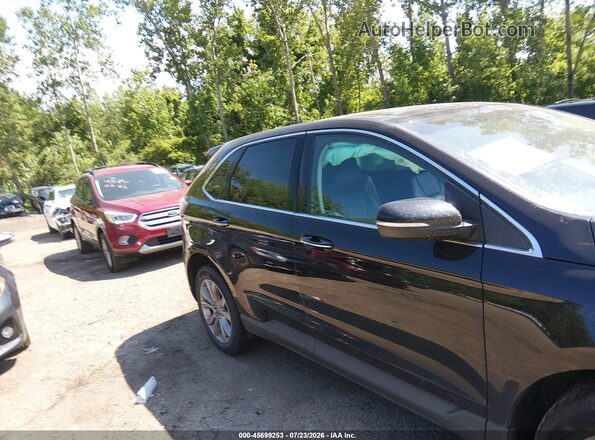 2FMPK4K9XKBC37524 2019 FORD EDGE Black უკანა სალონის ხედი