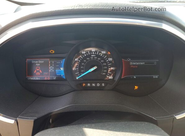 2FMPK4K9XLBA26082 2020 FORD EDGE Серый Вид щитка приборов