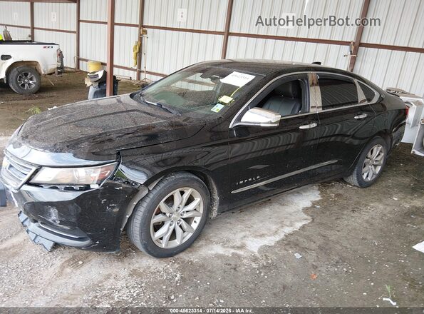 2G1105S30H9109884 2017 CHEVROLET IMPALA Black წინა მარცხენა ხედი სამი მეოთხედიდან