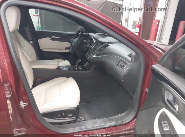 2G1105S30H9186416 2017 CHEVROLET IMPALA Maroon Vista interior delantera