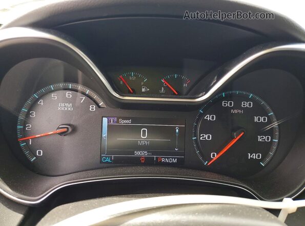 2G1105S30J9102696 2018 CHEVROLET IMPALA Blue Սարքավորումների վահանակի տեսք