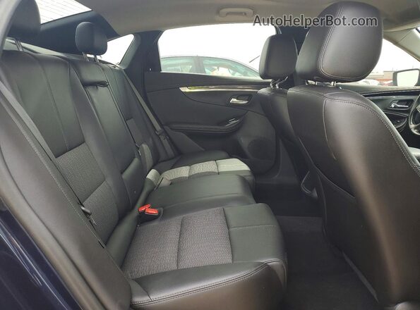 2G1105S30J9102696 2018 CHEVROLET IMPALA Blue Հետևի նստատեղերի տեսք