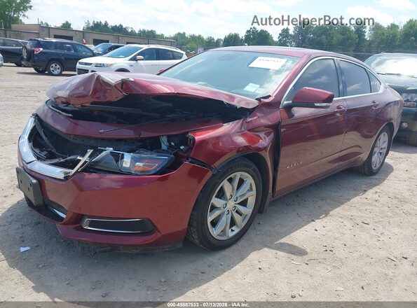 2G1105S32H9102483 2017 CHEVROLET IMPALA Maroon Передня ліва чверть