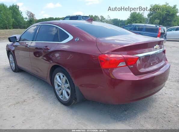 2G1105S32H9102483 2017 CHEVROLET IMPALA Maroon Задня ліва чверть