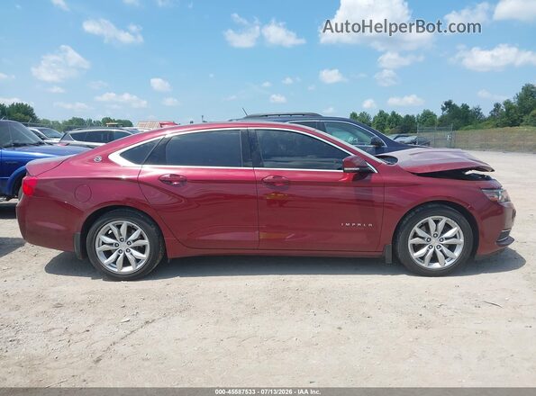 2G1105S32H9102483 2017 CHEVROLET IMPALA Maroon Вид задньої частини салону