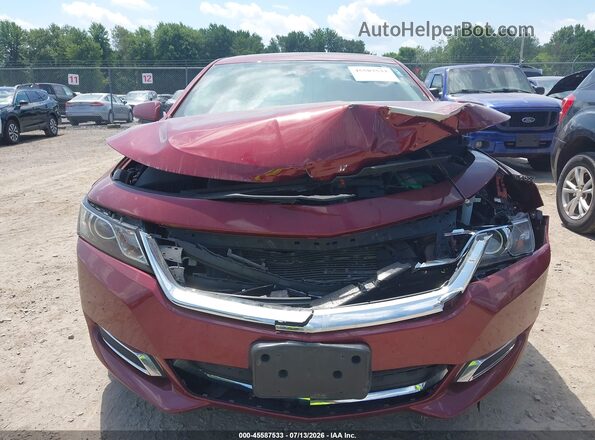 2G1105S32H9102483 2017 CHEVROLET IMPALA Maroon Вид щитка приладів