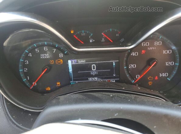 2G1105S32H9110373 2017 CHEVROLET IMPALA Black ხელსაწყოთა პანელის ხედი