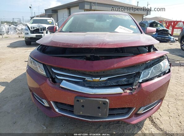 2G1105S32H9115637 2017 CHEVROLET IMPALA Red ხელსაწყოთა პანელის ხედი