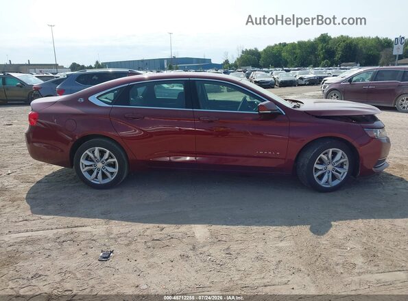 2G1105S32H9115637 2017 CHEVROLET IMPALA Red უკანა სალონის ხედი