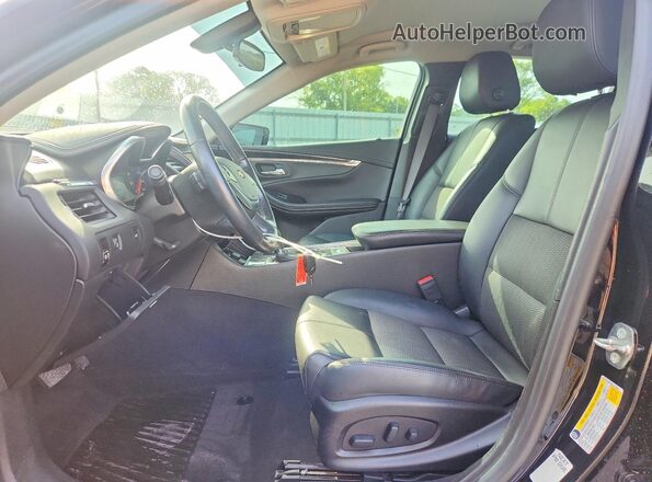 2G1105S32J9119581 2018 CHEVROLET IMPALA Black წინა სალონის ხედი