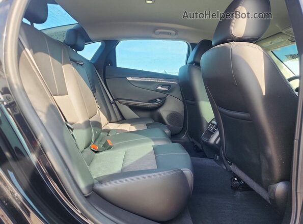 2G1105S32J9119581 2018 CHEVROLET IMPALA Black უკანა სავარძლების ხედი