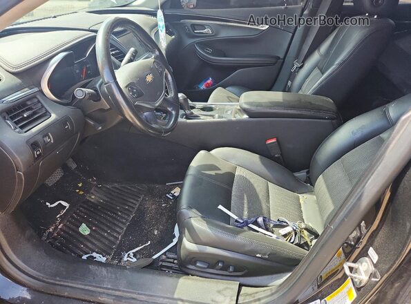 2G1105S33J9127351 2018 CHEVROLET IMPALA Black Front interior view