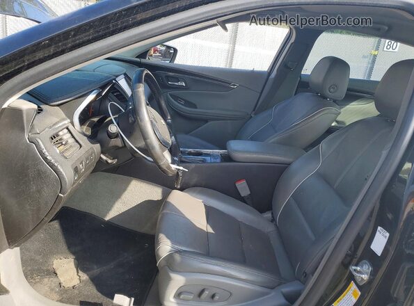 2G1105S34K9135220 2019 CHEVROLET IMPALA Черный Вид салона спереди