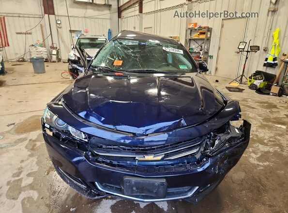 2G1105S35J9101530 2018 CHEVROLET IMPALA Blue Widok z przodu