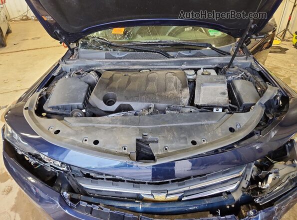 2G1105S35J9101530 2018 CHEVROLET IMPALA Blue Widok wnętrza z tyłu