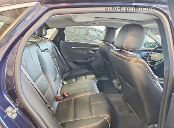 2G1105S35K9130303 2019 CHEVROLET IMPALA Blue Вид задніх сидінь