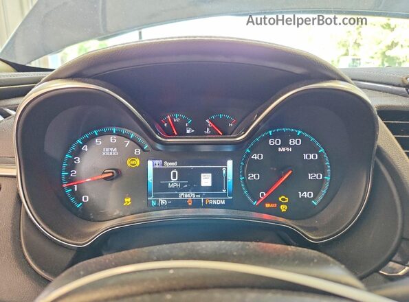 2G1105S35K9130303 2019 CHEVROLET IMPALA Blue Вид щитка приладів