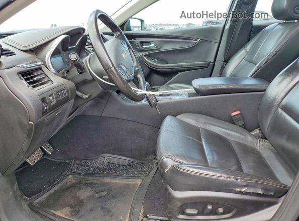 2G1105S36H9103961 2017 CHEVROLET IMPALA Black Вид салону спереду