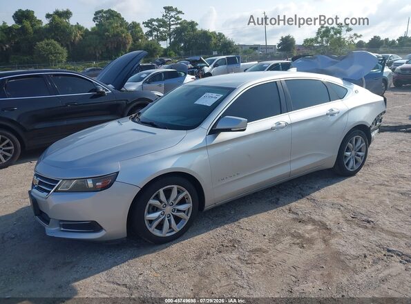2G1105S37H9104570 2017 CHEVROLET IMPALA Серебряный Передняя левая четверть