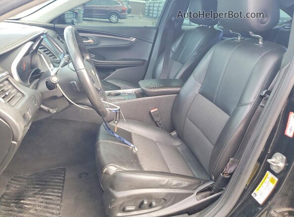 2G1105S37H9174800 2017 CHEVROLET IMPALA Черный Вид салона спереди