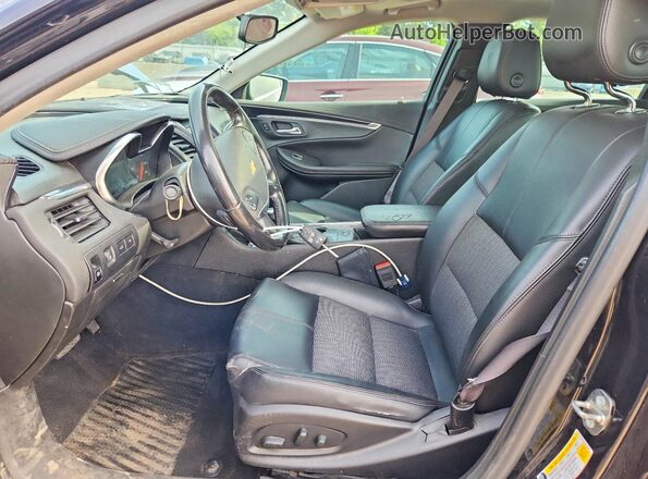 2G1105S37H9190656 2017 CHEVROLET IMPALA Черный Вид салона спереди