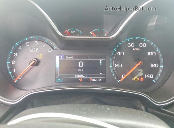 2G1105S38H9105162 2017 CHEVROLET IMPALA Black Սարքավորումների վահանակի տեսք